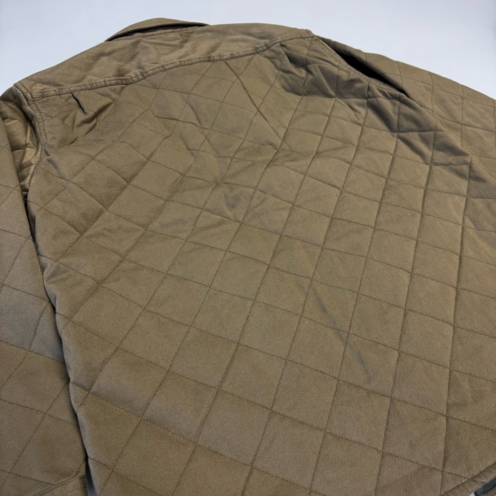Relwen Quilted Tan Shirt Jacket EUC Size Large - Picture 4 of 9